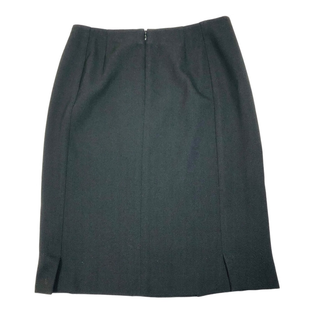 Akris Punto Wool Black Knee Length Pencil Skirt - Picture 5 of 12